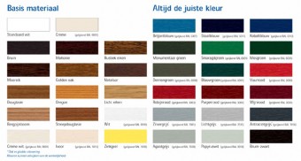 kleuren VEKA